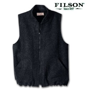 画像: フィルソン ヴァージン ウール アウトフィッター ベスト・ライナー（チャコール）/Filson Heavyweight Wool Outfitter(Charcoal)