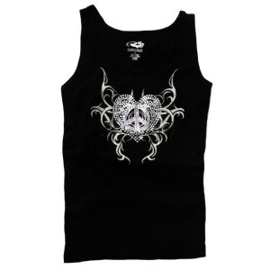 画像: ローパー ラインストーン ハート タンクトップ（ブラック・レディース）/Roper Tank Top(Black・Women's)