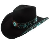 画像: ブルハイド カウガール ウール ハット オールフォーグッド（レディース・ブラック）/Bullhide Wool Cowgirl Hat(All For Good/Black)