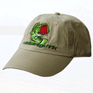 画像: 風飛び防止 キャップキーパー付 フィッシュキャップ（カーキ）/Baseball Cap with Hat Tether