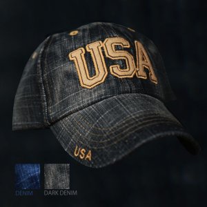 画像: USA キャップ（デニム・ダークデニム）/Baseball Cap