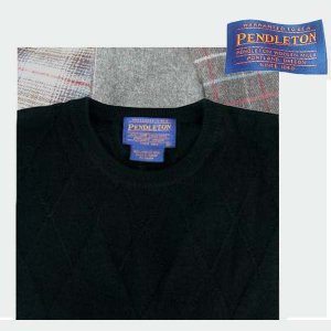 画像: ペンドルトン クルーネック ウールセーター（ブラック）/Pendleton Crewneck Wool Sweater