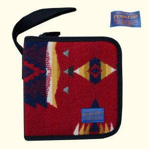 画像: ペンドルトンＣＤケース（バーガンディー・ネイビー）/Pendleton CD Case 12Disc