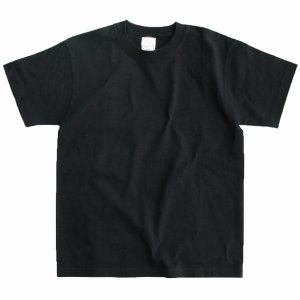 画像: 半袖 Ｔシャツ 繰り返しの洗濯にも強く首の部分も伸びにくい（ブラック 無地 ）/Short Sleeve T-shirt(Black)