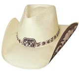 画像: ブルハイド ウェスタンストローハット（カウガールファンタジー・ナチュラル）/BULLHIDE Western Straw Hat Cowgirl Fantasy(Natural)