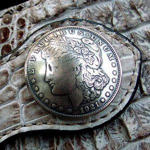 画像: 1$モーガンフェイスコインコンチョ/1$MORGAN FACE COIN CONCHO・37mm