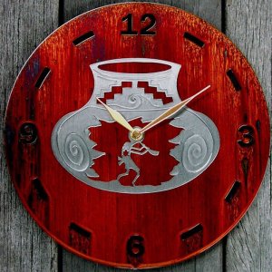画像: ココペリ メタルウォールクロック（壁掛け時計）/Kokopelli Metal  Art Wall Clock