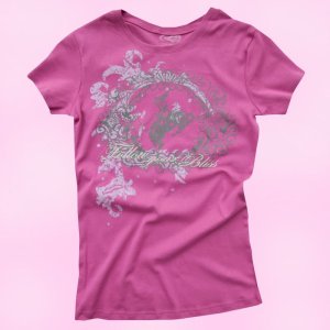 画像: レディース ウエスタン Tシャツ ピンク（半袖）/Women's Western T-shirt