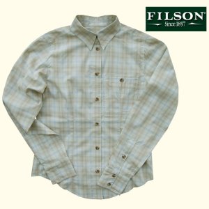 画像: フィルソン Filson レディース 長袖シャツ（キャメルマルチ）