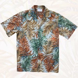 画像: アロハシャツ パームリーフ（ブルー）/Aloha Shirt