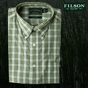 画像: フィルソン ボタンダウンシャツ（長袖・グラス）/Filson Green Plaid Shirt(Long Sleeve)