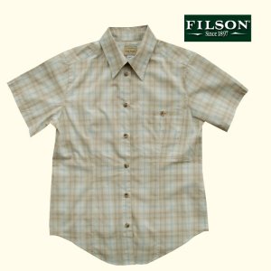 画像: フィルソン Filson レディース 半袖シャツ（キャメルマルチ）