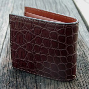 画像: ファニー ビルフォード クロコダイル（ブラウン）/Funny Billfold Crocodile(Brown)