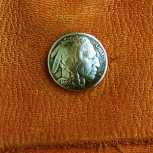 画像: インディアン コンチョ シカゴ スクリュー/Indian Coin Concho 21mm Chicago Screw