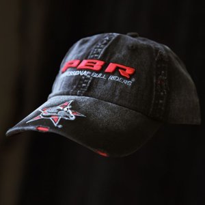 画像: PBR プロフェッショナル ブルライダース ロデオ刺繍キャップ（ブラック）/PBR Baseball Cap(Black)