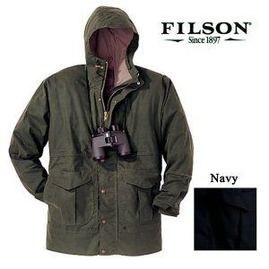 画像: フィルソン シェルタークロス オールシ－ズン レインコート・ネイビー（パーカ）M/Filson All Season Raincoat 