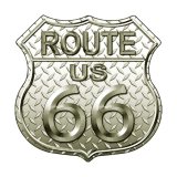 画像: ルート66 ダイヤモンド メタルサイン/Metal Sign Route 66