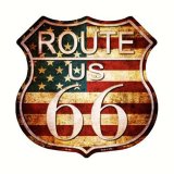 画像: ルート66 アメリカン ビンテージ メタルサイン/Metal Sign Route 66