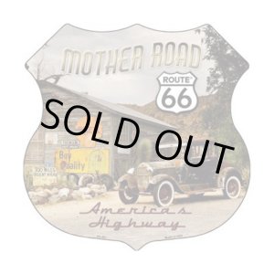 画像: ルート66 マザーロード メタルサイン/Metal Sign Route 66 Mother Road