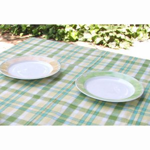 画像: テーブルクロス/Pure CottonTablecloth 60×84”Oblong Green