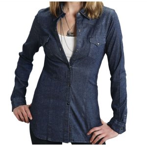 画像: ステットソン ウエスタン デニムシャツ（長袖）XS/Stetson Long Sleeve Western Denim Shirt(Women's)