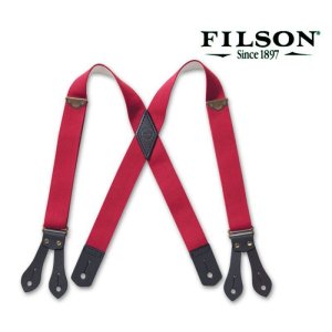 画像: フィルソン タブ サスペンダー（レッド）/Filson Tab Suspenders(Red)
