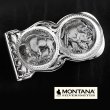 画像1: モンタナシルバースミス マネークリップ バッファロー&インディアン/Montana Silversmiths Buffalo Indian Nickel Scalloped Money Clip