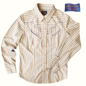 画像: ペンドルトン ウエスタン シャツ（長袖・クリーム）S/Pendleton Long Sleeve Western Shirt(Women's)