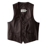 画像: コンチネンタル レザー ウエスタン レザーベスト（エスプレッソ）/Continental Leather Fashions Western Leather Vest(Espresso)