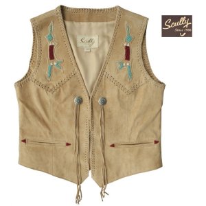 画像: スカリー ウエスタン フリンジ ベスト（ビーズ・タン）XS/Scully Fringe Vest(Women's)