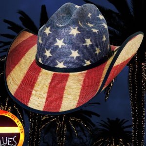 画像: ブルハイド ウエスタン ストローハット アメリカンフラッグ スタースパングル 20X/Bullhide Star Spangled 20X American Flag Cowboy Hat