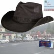 画像1: ペンドルトン メッシュ アウトバックハット（ダークブラウン）/Pendleton Weathered Cotton Mesh Outback Hat(Tobacco)