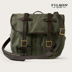 画像: フィルソン ミディアム フィールド バッグ・ラージ ショルダー バッグ（オッターグリーン）/Filson Medium Field Bag(Otter Green)