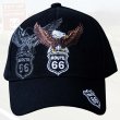 画像2: ルート66 イーグル キャップ/Route 66 Cap(Black)