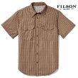 画像2: フィルソン 半袖 シャツ（ブリック・タンプラッド）XS/Filson Twin Lakes Short Sleeve Sport Shirt(Brick/Tan Plaid)