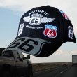 画像1: ルート66 8州 刺繍 ワッペン キャップ（ブラック）/Route 66 Cap(Black)