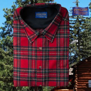 画像: ペンドルトン ウール シャツ・ロッジ シャツ（長袖・スチュワートレッドタータン）/Pendleton Lodge Shirt (Stewart Red Tartan)