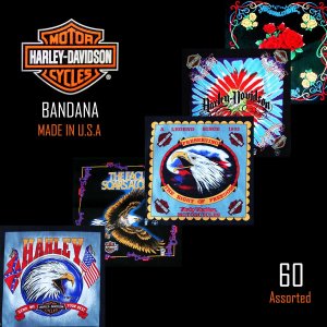 画像: ハーレーダビッドソン バンダナ（60枚）/Harley Davidson Bandanas