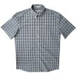 画像2: エバグリーン 半袖 シャツ（ブルー・グレー）/Evergreen Plaid Shortsleeve Shirt