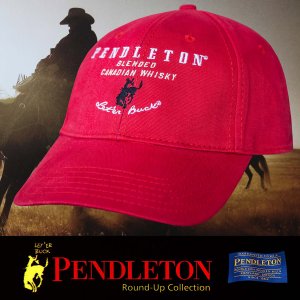 画像: ペンドルトン ロデオ キャップ（レッド）/Pendleton Round Up Whisky Cap(Red)