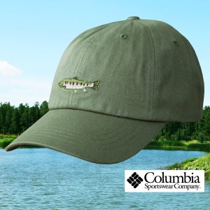 画像: コロンビアスポーツウェア 刺繍 キャップ（レインボートラウト/グラス）/Columbia Sportswear Cap(Grass/Rainbow Trout)