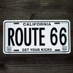 画像: ルート66 ライセンスプレート カリフォルニア/California Route 66 License Plate