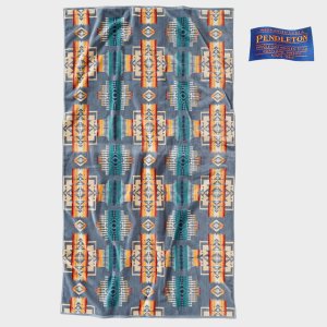 画像: PENDLETON ペンドルトン ジャガードバスタオル（チーフジョセフ スレート）/Pendleton Chief Joseph Spa Towel(Slate)