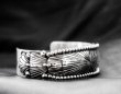 画像4: アメリカインディアン ナバホ族 スターリングシルバー ハンドメイド ブレスレット/Navajo Sterling Silver Bracelet