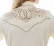 画像4: スカリー ローズ＆ホースシュー刺繍 ラインストーン ウエスタン シャツ（長袖/クリーム）/Scully Long Sleeve Western Shirt(Women's)