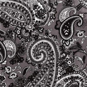 画像: カウボーイ 大判スカーフ ワイルドラグ ペイズリー グレー/100% Silk Wild Rags(Paisley/Grey)