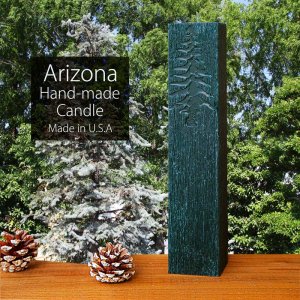 画像: アリゾナ ハンドメイド アート アロマキャンドル（フォレストグリーン）/Hand-made Forest Green Candle