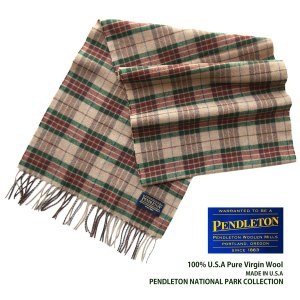 画像: ペンドルトン ピュアバージンウール マフラー（レンジャープラッド）/Pendleton Whisperwool Muffler Ranger Plaid