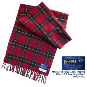 画像: ペンドルトン ピュアバージンウール マフラー（ペンドルトン レッド タータン）/Pendleton Pure Virgin Wool Muffler(Pendleton Red Tartan)