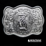 画像: モンタナシルバースミス ウエスタン ベルト バックル サドル ブロンコ/Montana Silversmiths Western Belt Buckle Saddle Bronc